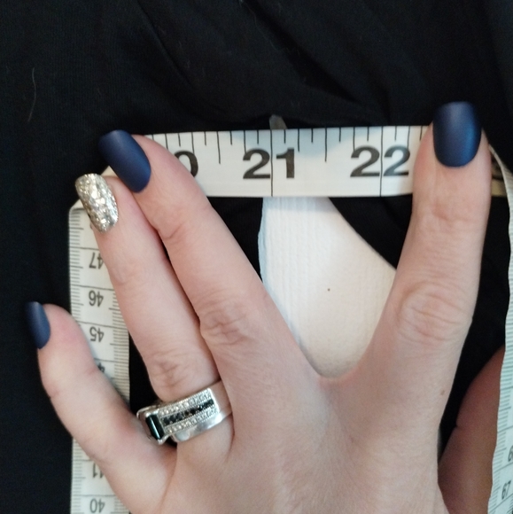 NWT midi black mock neck long sleeve dress - Picture 2 of 6